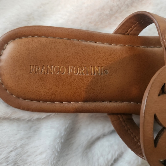 Franco Fortini Brown Leather Sandals with Cut-Out Design Size: 6 - Picture 11 of 11